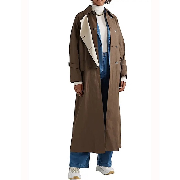 COPY - ACNE STUDIOS Studios Oriole Oversized Linen Trench - Picture 6 of 12